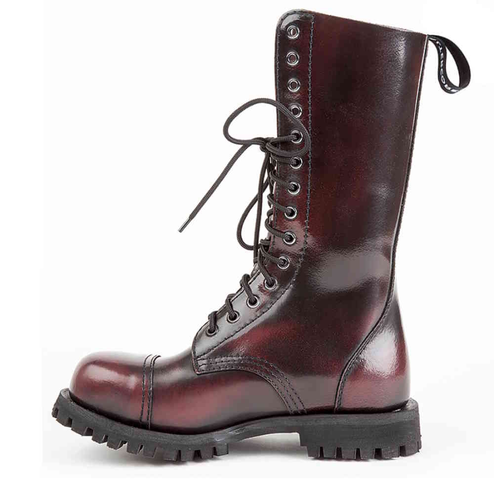 Altercore - 552 Bottes lacées - Bordeaux rouge
